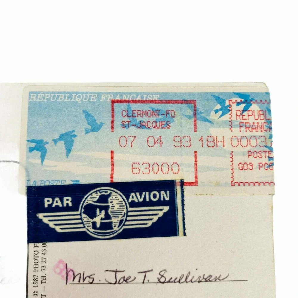 COLLONGES France‎ Stamped Note Postcard Posted